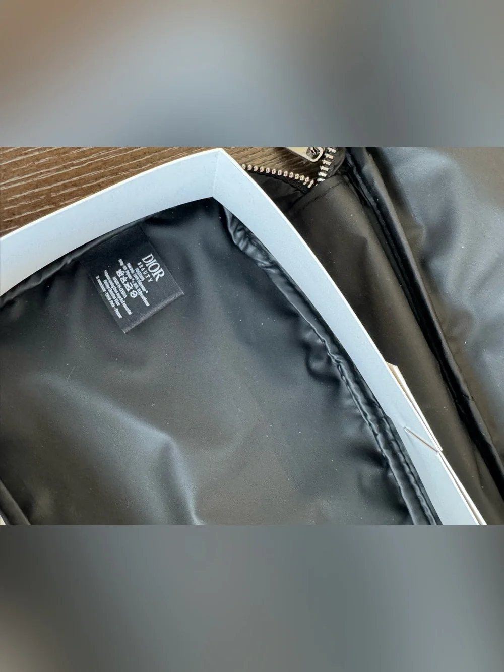 Dior Backstage with Brushes Black Zip Cosmetic Pouch